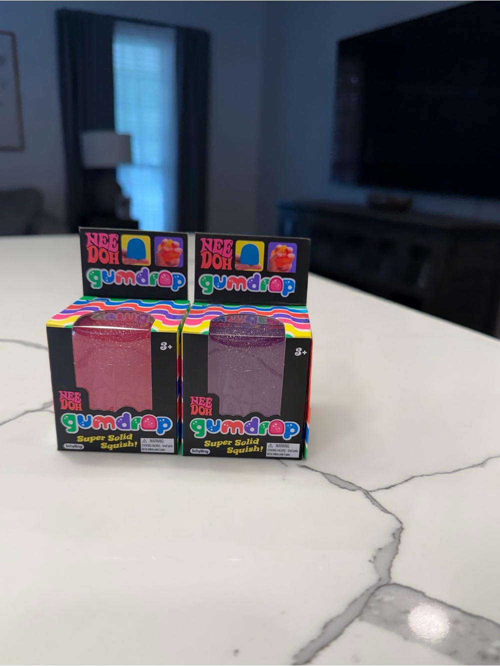 Gumdrop Super Solid Squish - Pink & Purple Needoh